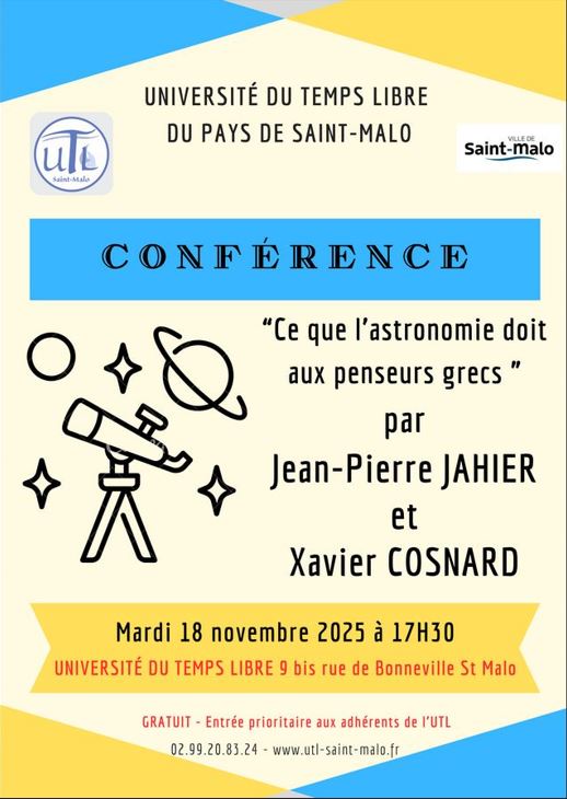 Mardi 18 novembre 2025 - Conférence