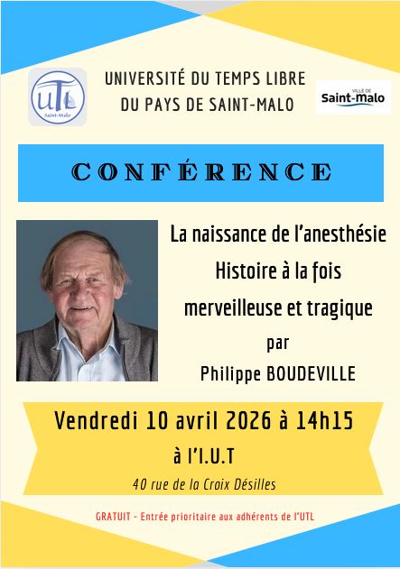 Vendredi 10 avril 2026 - Conférence