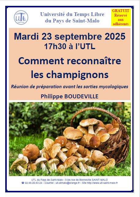 Réunion information Champignons