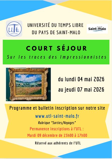 Court Séjour Sur les traces des Impressionnistes