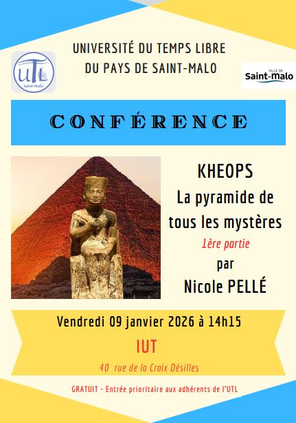 Vendredi 09 janvier 2026 - Conférence