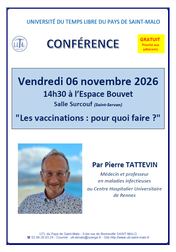 Vendredi 06 novembre 2026 - Conférence